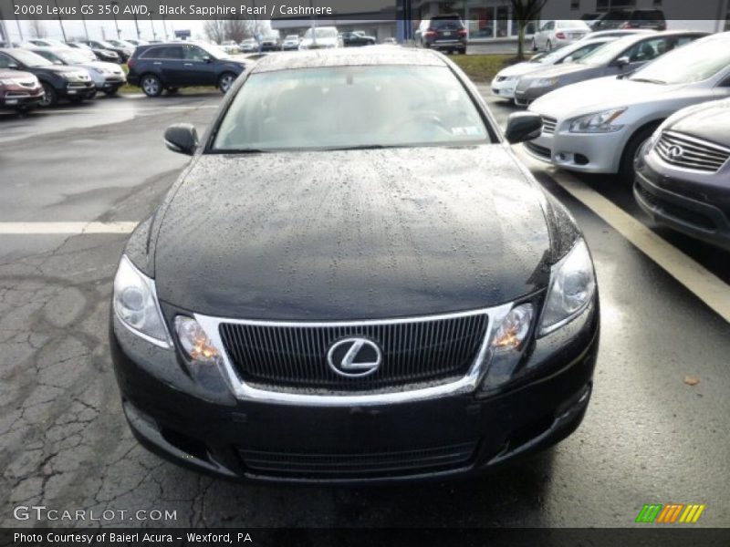 Black Sapphire Pearl / Cashmere 2008 Lexus GS 350 AWD