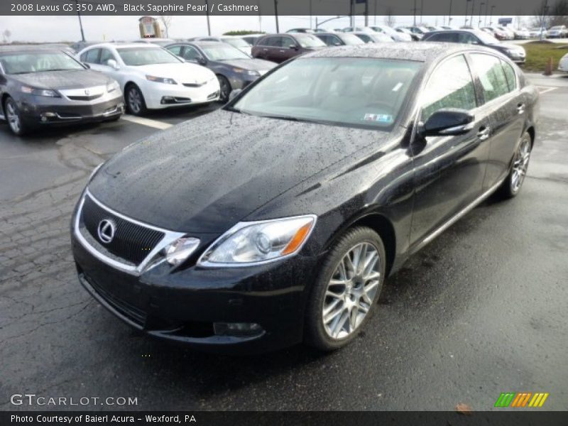 Black Sapphire Pearl / Cashmere 2008 Lexus GS 350 AWD