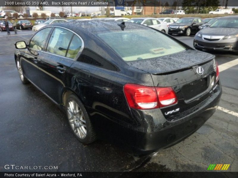 Black Sapphire Pearl / Cashmere 2008 Lexus GS 350 AWD