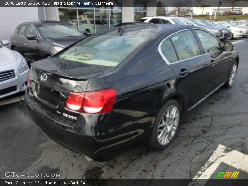 Black Sapphire Pearl / Cashmere 2008 Lexus GS 350 AWD