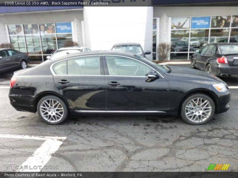 Black Sapphire Pearl / Cashmere 2008 Lexus GS 350 AWD