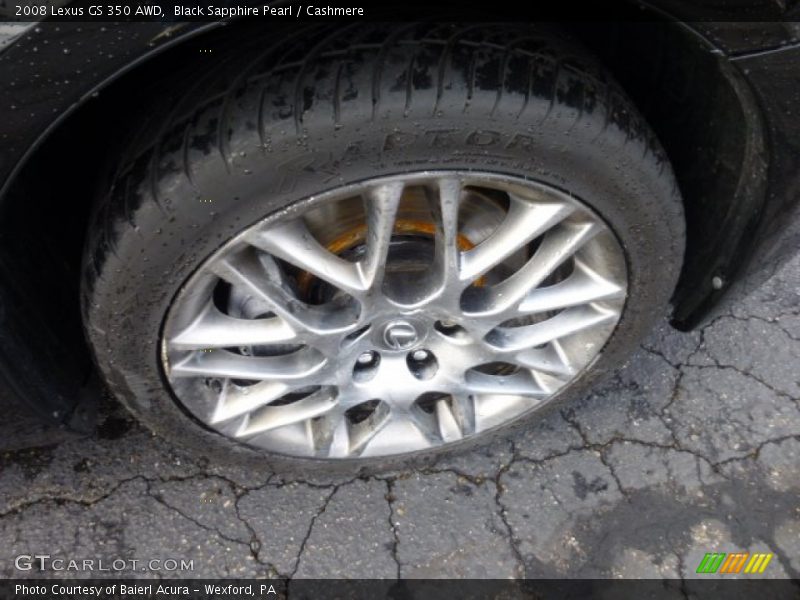 Black Sapphire Pearl / Cashmere 2008 Lexus GS 350 AWD
