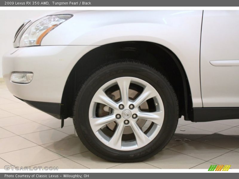 Tungsten Pearl / Black 2009 Lexus RX 350 AWD