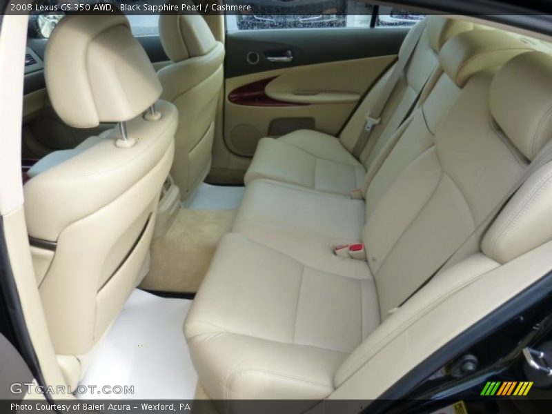 Black Sapphire Pearl / Cashmere 2008 Lexus GS 350 AWD
