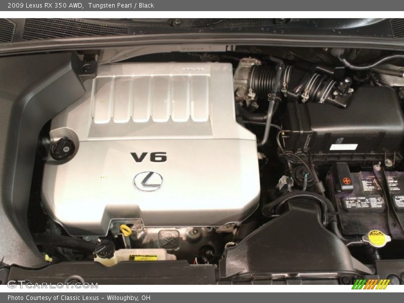 Tungsten Pearl / Black 2009 Lexus RX 350 AWD