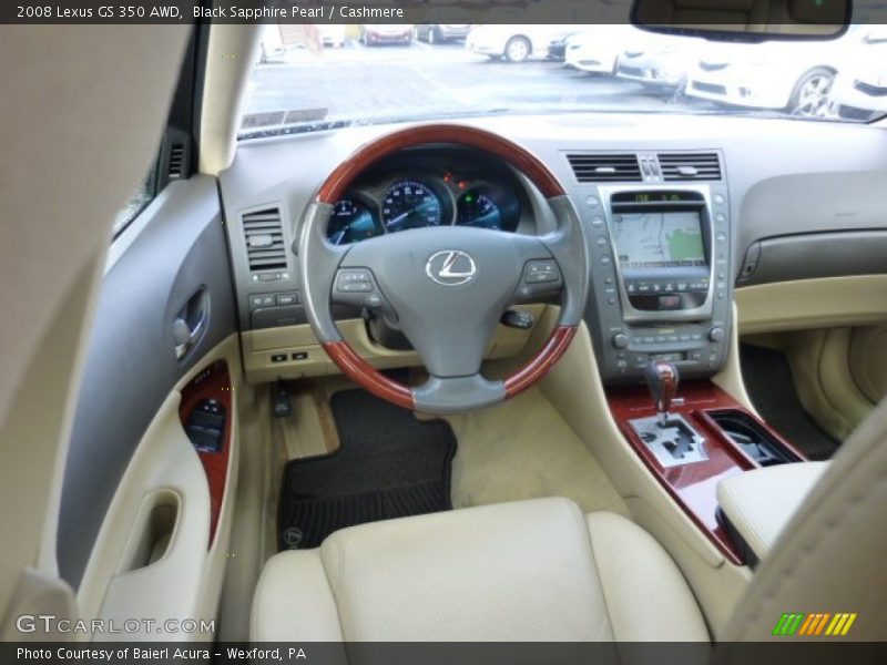Black Sapphire Pearl / Cashmere 2008 Lexus GS 350 AWD
