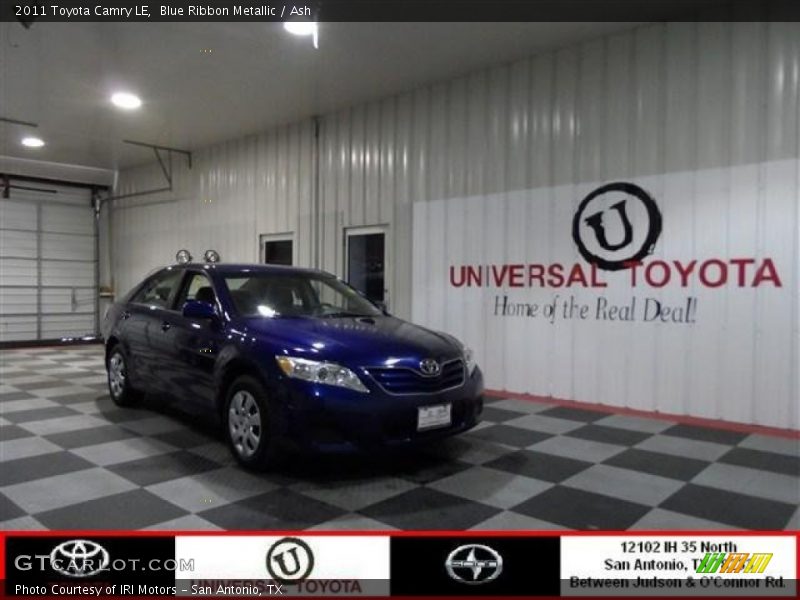 Blue Ribbon Metallic / Ash 2011 Toyota Camry LE
