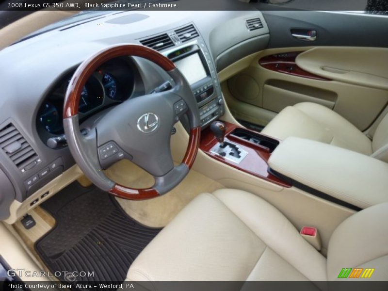Black Sapphire Pearl / Cashmere 2008 Lexus GS 350 AWD