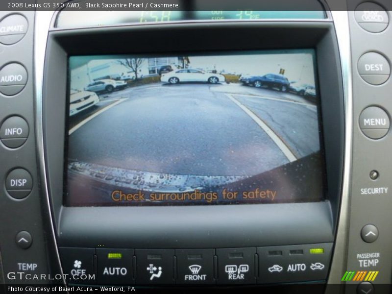 Black Sapphire Pearl / Cashmere 2008 Lexus GS 350 AWD