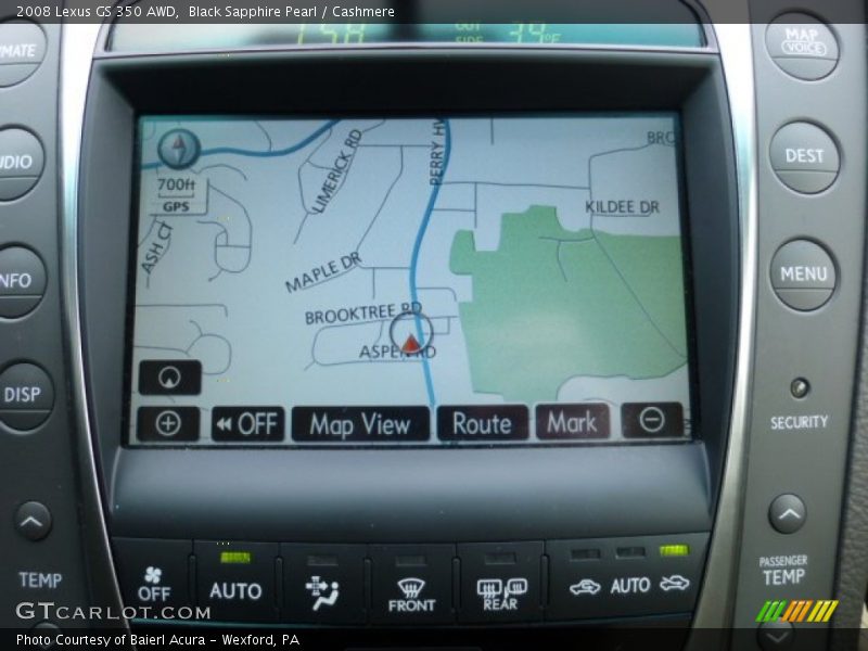 Black Sapphire Pearl / Cashmere 2008 Lexus GS 350 AWD