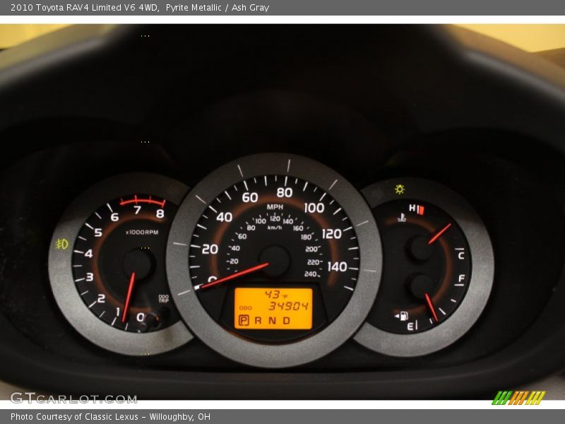 Pyrite Metallic / Ash Gray 2010 Toyota RAV4 Limited V6 4WD