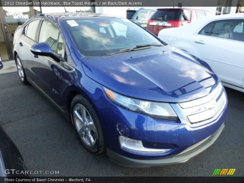 Blue Topaz Metallic / Jet Black/Dark Accents 2012 Chevrolet Volt Hatchback