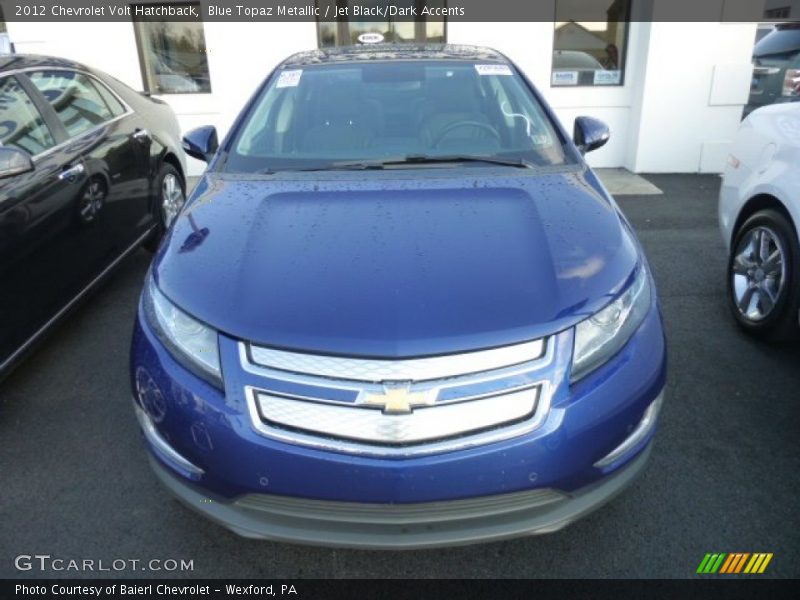 Blue Topaz Metallic / Jet Black/Dark Accents 2012 Chevrolet Volt Hatchback