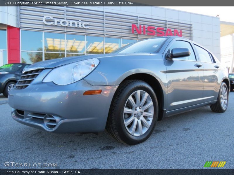 Silver Steel Metallic / Dark Slate Gray 2010 Chrysler Sebring Limited Sedan