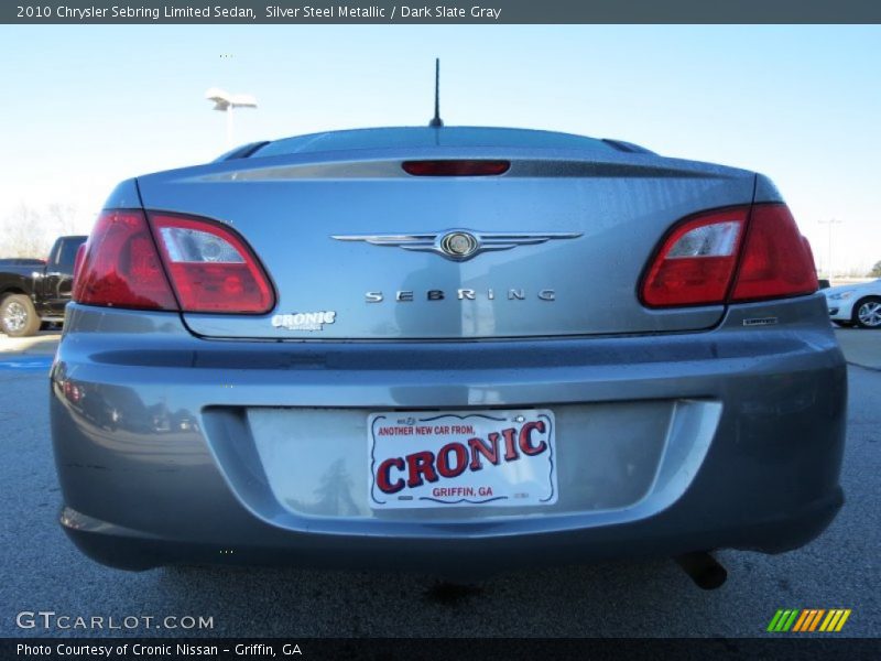 Silver Steel Metallic / Dark Slate Gray 2010 Chrysler Sebring Limited Sedan