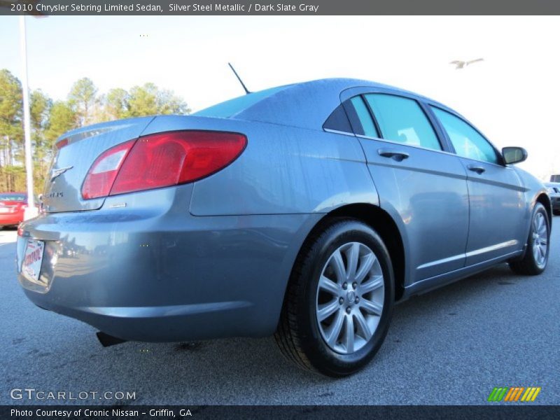 Silver Steel Metallic / Dark Slate Gray 2010 Chrysler Sebring Limited Sedan
