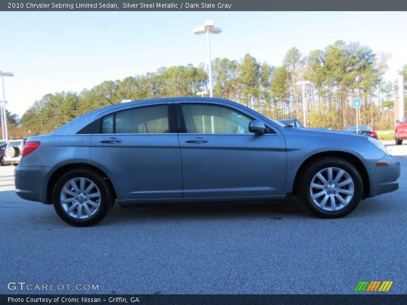 Silver Steel Metallic / Dark Slate Gray 2010 Chrysler Sebring Limited Sedan