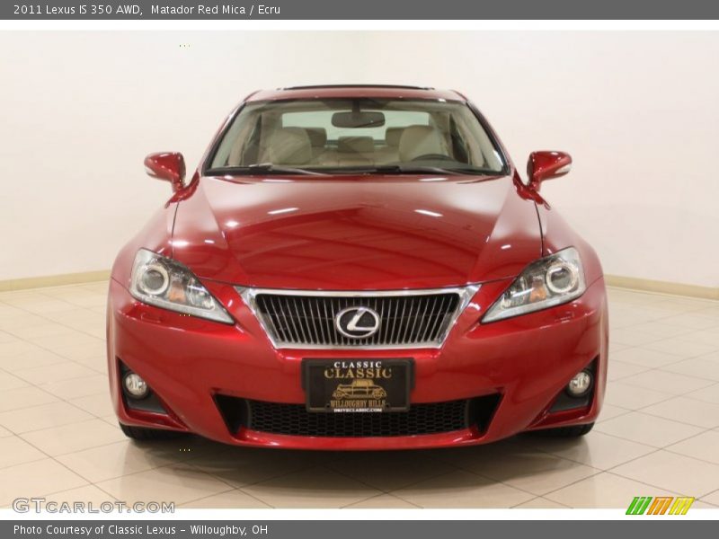Matador Red Mica / Ecru 2011 Lexus IS 350 AWD