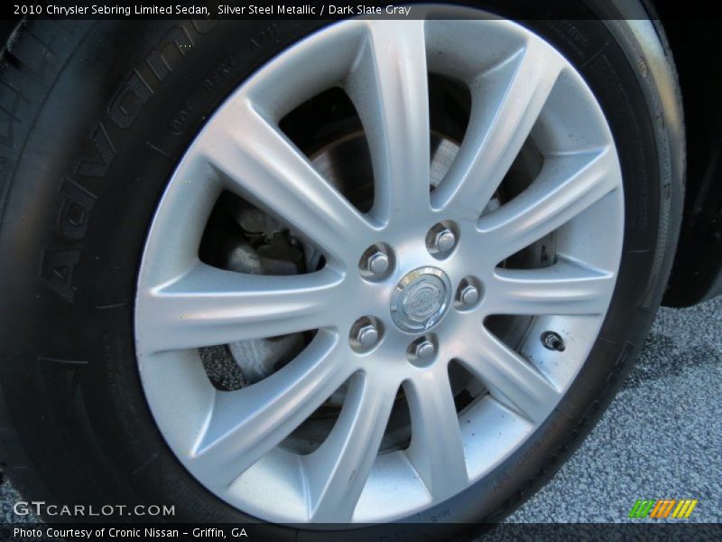 Silver Steel Metallic / Dark Slate Gray 2010 Chrysler Sebring Limited Sedan
