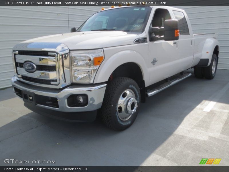 Front 3/4 View of 2013 F350 Super Duty Lariat Crew Cab 4x4 Dually