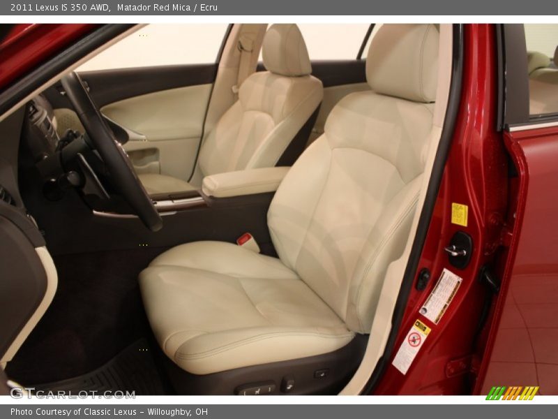 Matador Red Mica / Ecru 2011 Lexus IS 350 AWD