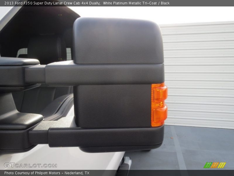 White Platinum Metallic Tri-Coat / Black 2013 Ford F350 Super Duty Lariat Crew Cab 4x4 Dually