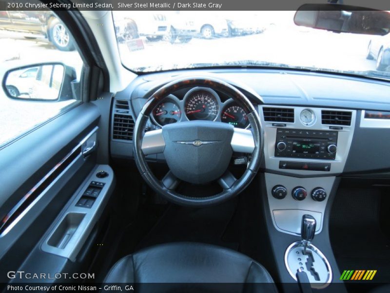 Silver Steel Metallic / Dark Slate Gray 2010 Chrysler Sebring Limited Sedan