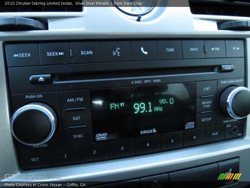 Silver Steel Metallic / Dark Slate Gray 2010 Chrysler Sebring Limited Sedan