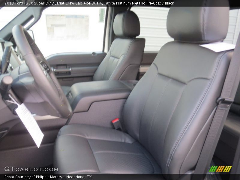  2013 F350 Super Duty Lariat Crew Cab 4x4 Dually Black Interior