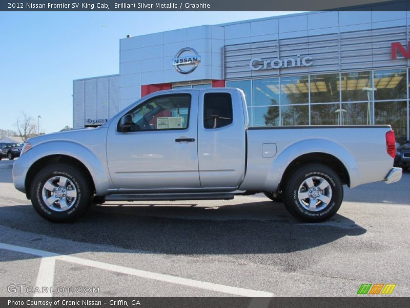 Brilliant Silver Metallic / Graphite 2012 Nissan Frontier SV King Cab