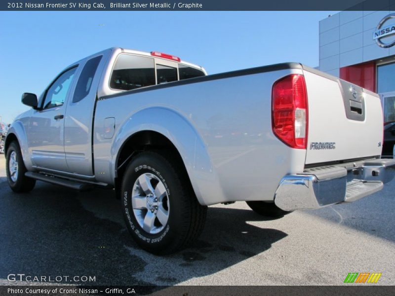 Brilliant Silver Metallic / Graphite 2012 Nissan Frontier SV King Cab