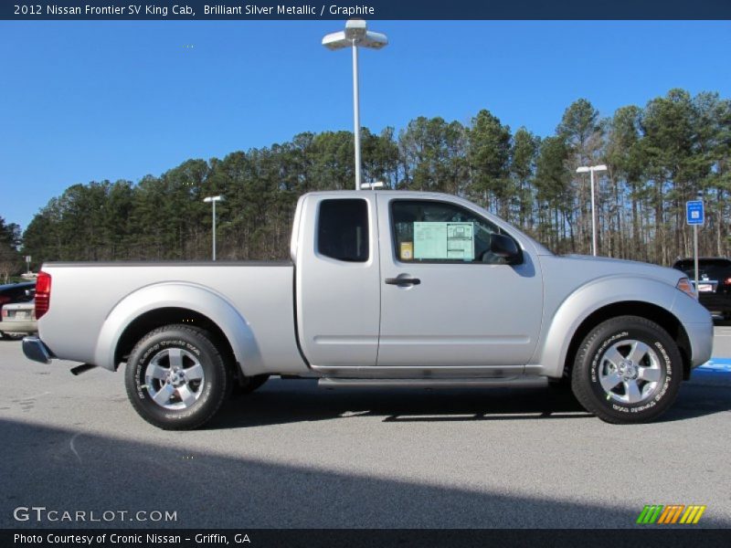Brilliant Silver Metallic / Graphite 2012 Nissan Frontier SV King Cab