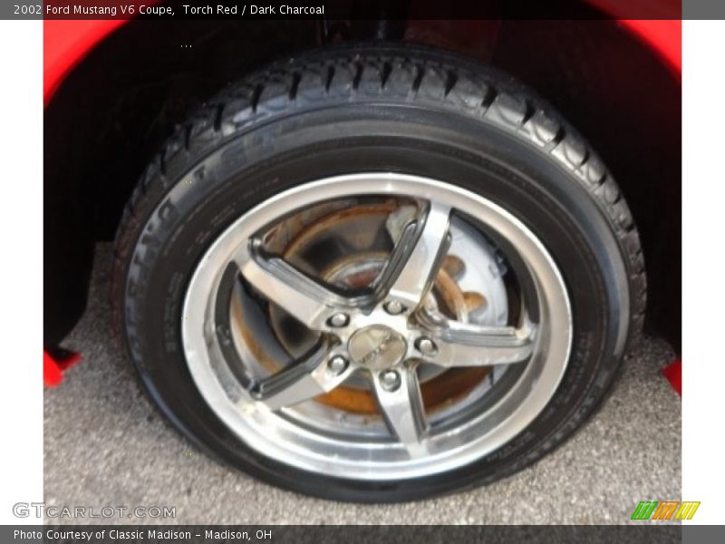 Custom Wheels of 2002 Mustang V6 Coupe