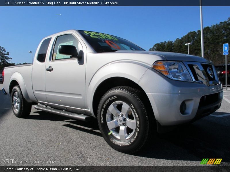 Brilliant Silver Metallic / Graphite 2012 Nissan Frontier SV King Cab