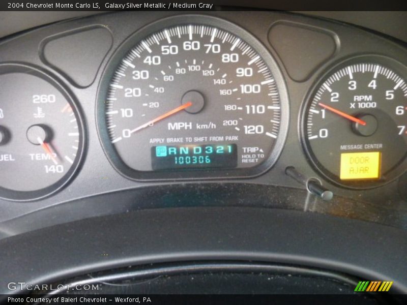 Galaxy Silver Metallic / Medium Gray 2004 Chevrolet Monte Carlo LS