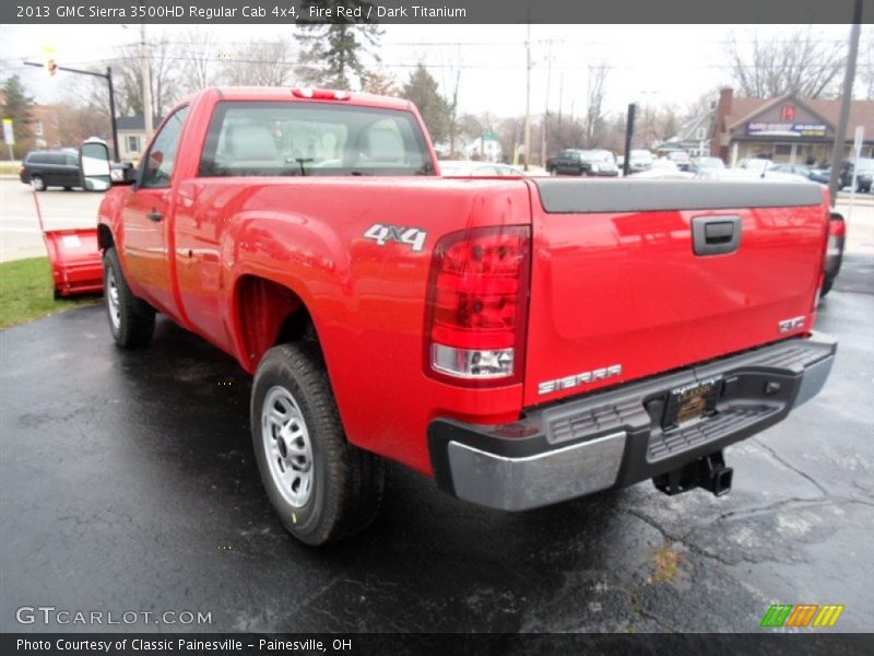 Fire Red / Dark Titanium 2013 GMC Sierra 3500HD Regular Cab 4x4