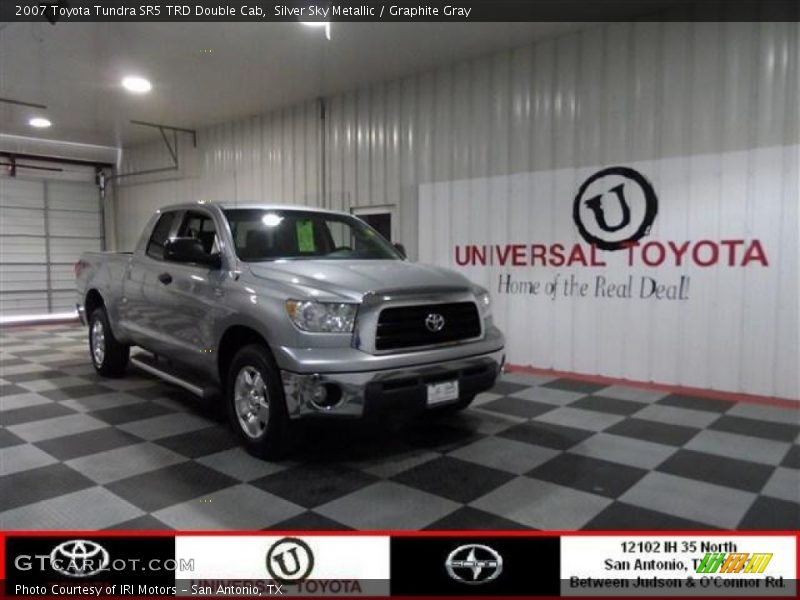 Silver Sky Metallic / Graphite Gray 2007 Toyota Tundra SR5 TRD Double Cab