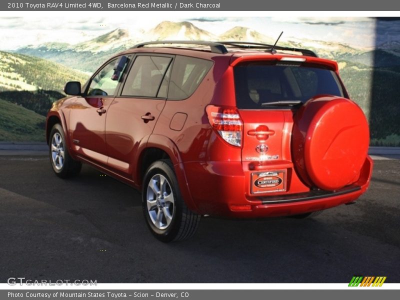 Barcelona Red Metallic / Dark Charcoal 2010 Toyota RAV4 Limited 4WD