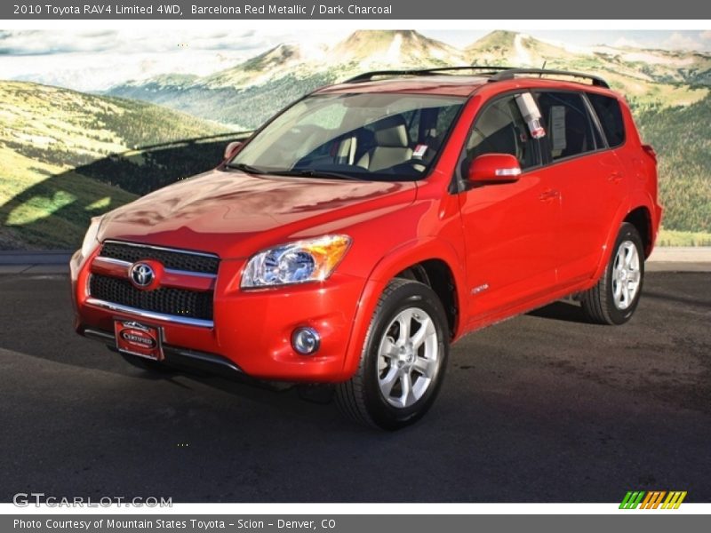 Barcelona Red Metallic / Dark Charcoal 2010 Toyota RAV4 Limited 4WD