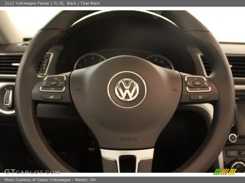 Black / Titan Black 2012 Volkswagen Passat 2.5L SE