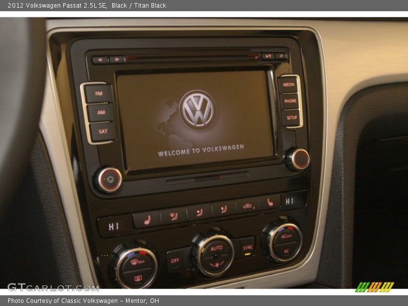 Black / Titan Black 2012 Volkswagen Passat 2.5L SE