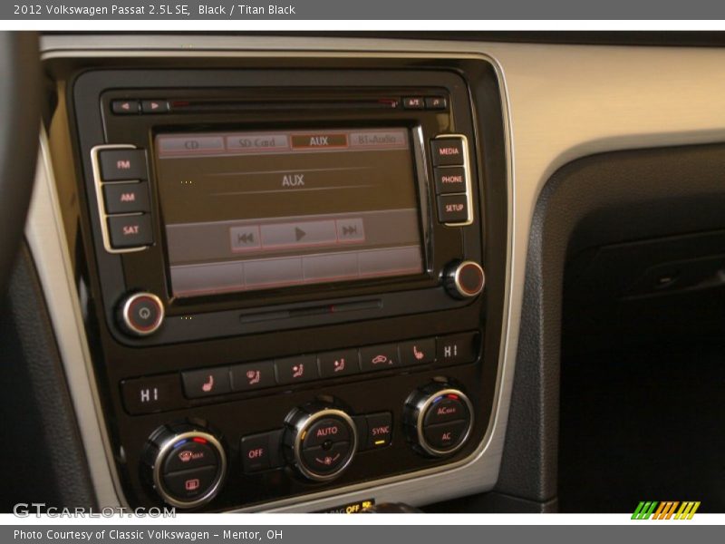 Black / Titan Black 2012 Volkswagen Passat 2.5L SE