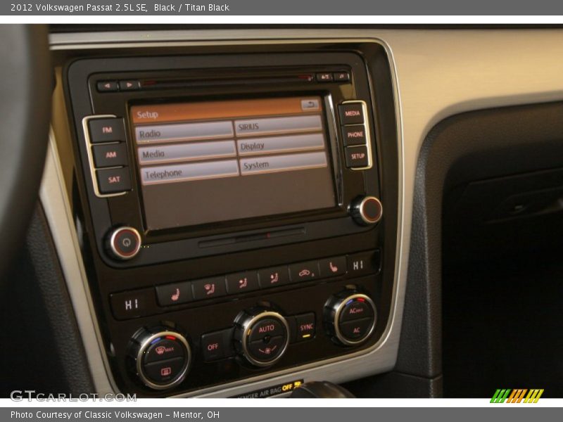 Black / Titan Black 2012 Volkswagen Passat 2.5L SE