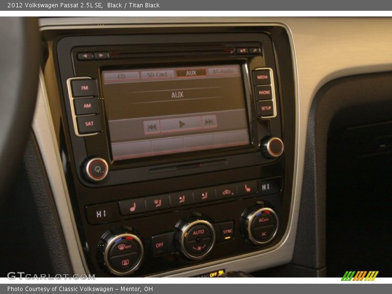 Black / Titan Black 2012 Volkswagen Passat 2.5L SE