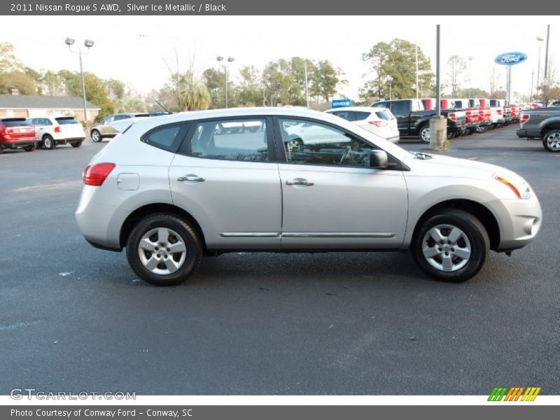 Silver Ice Metallic / Black 2011 Nissan Rogue S AWD