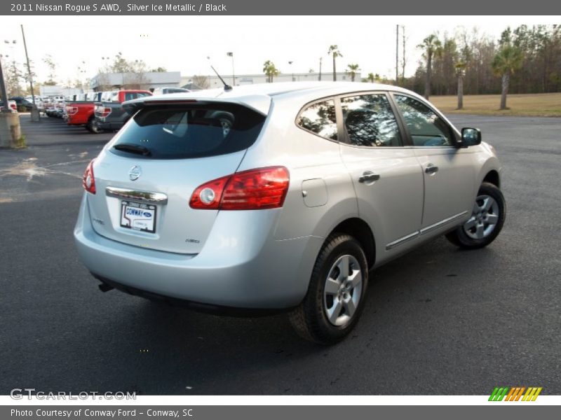 Silver Ice Metallic / Black 2011 Nissan Rogue S AWD