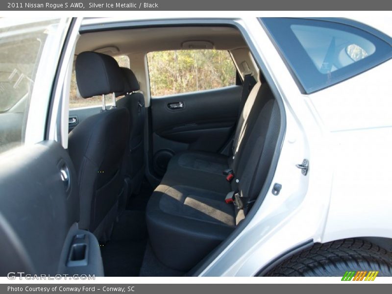 Silver Ice Metallic / Black 2011 Nissan Rogue S AWD