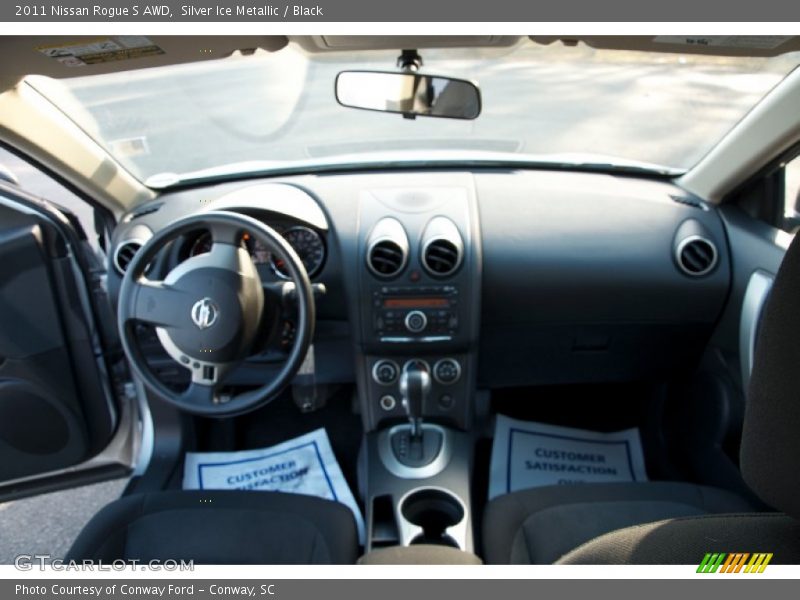 Silver Ice Metallic / Black 2011 Nissan Rogue S AWD