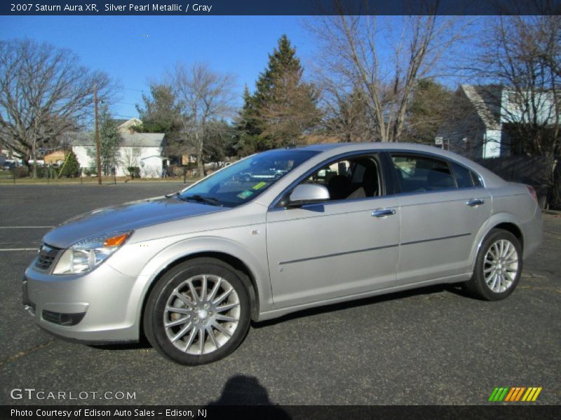 Silver Pearl Metallic / Gray 2007 Saturn Aura XR