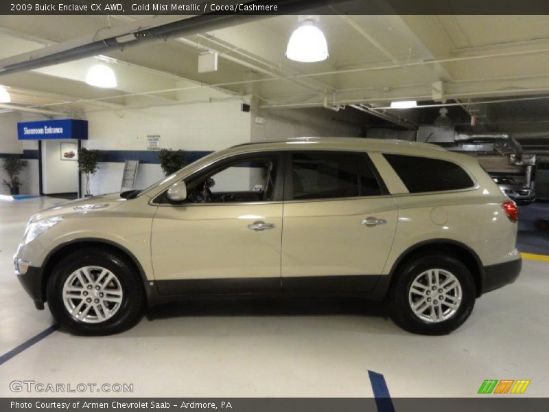  2009 Enclave CX AWD Gold Mist Metallic